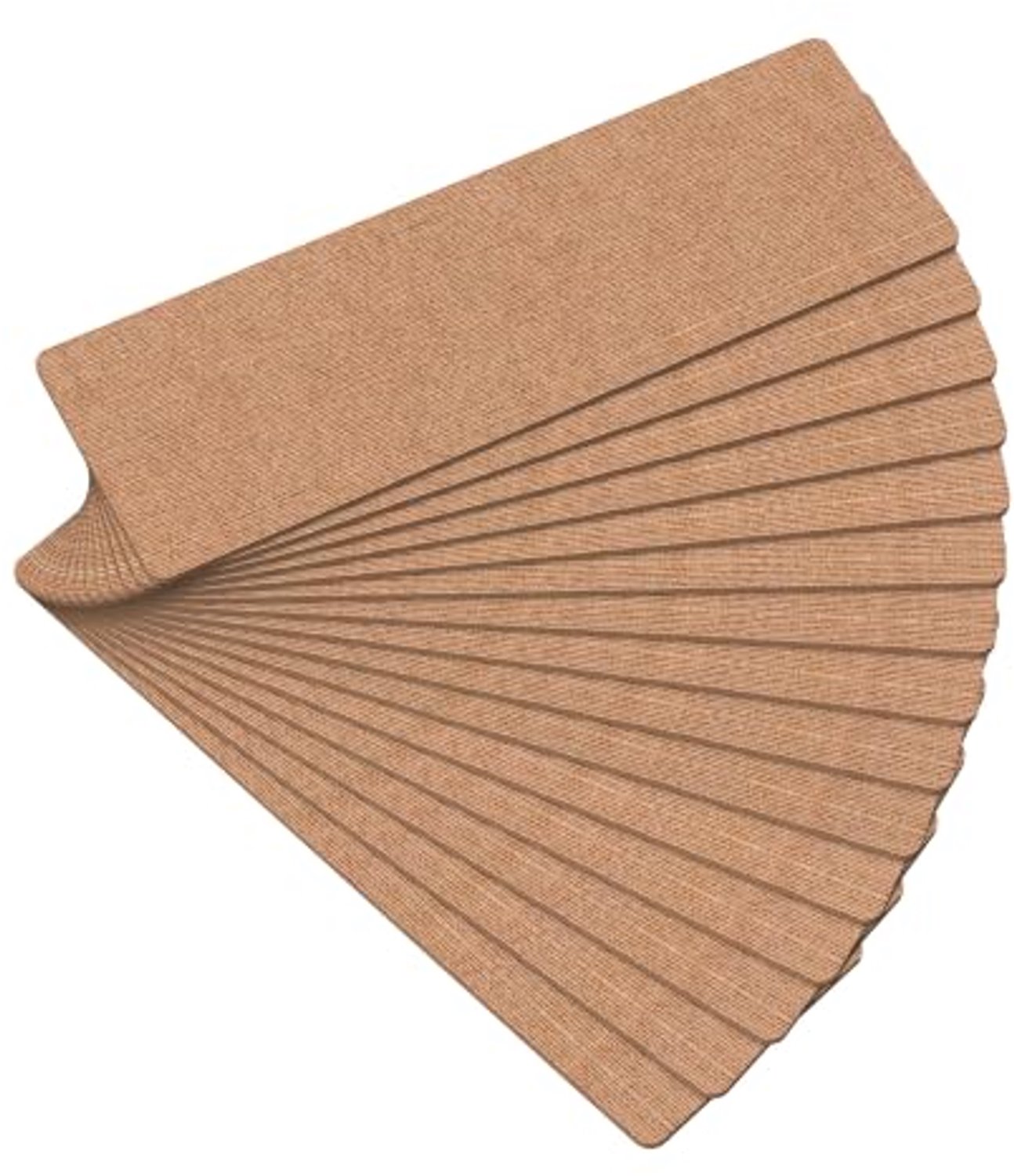 Antislip Trapmatten Set van 15 Lichtbruin 75x25 cm