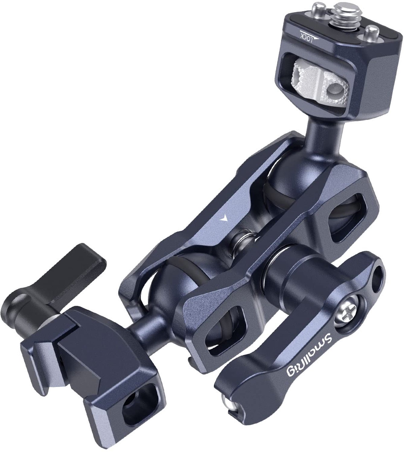 Magic Arm met 1/4"-20 schroef en klem - Aluminium