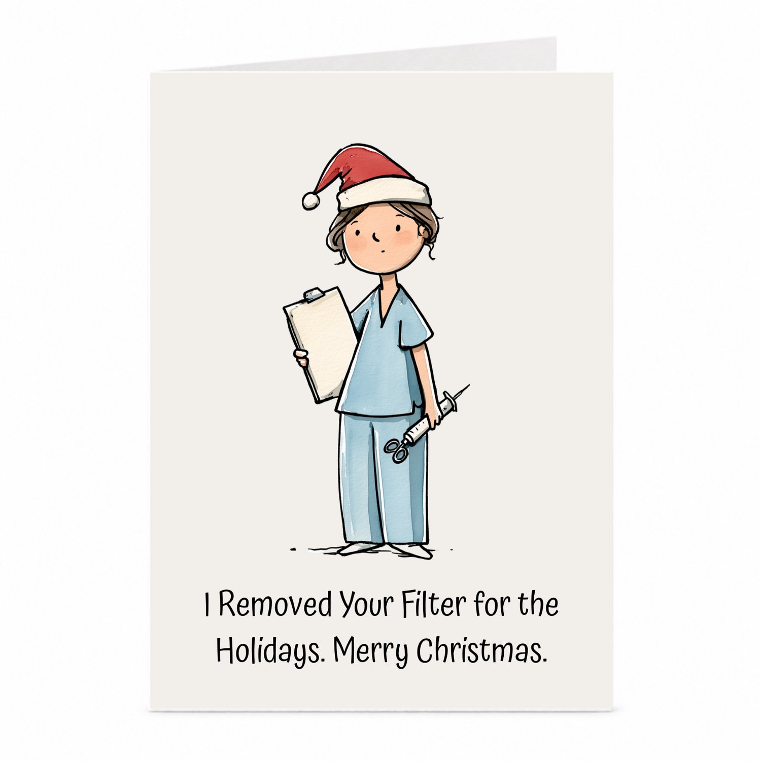 JustTheCardGuy Grappige kerstkaart - Verpleegkundige - A6