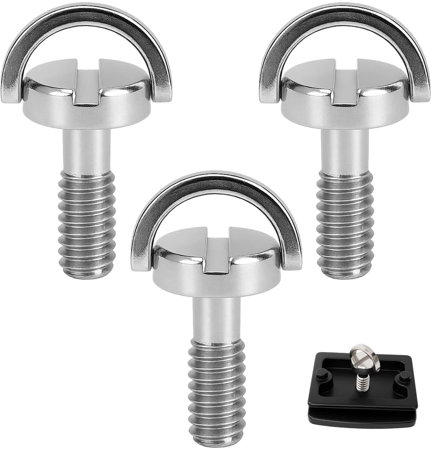 Set van 3 RVS 1/4 Inch Schroevedraaier voor Camera's en Statief