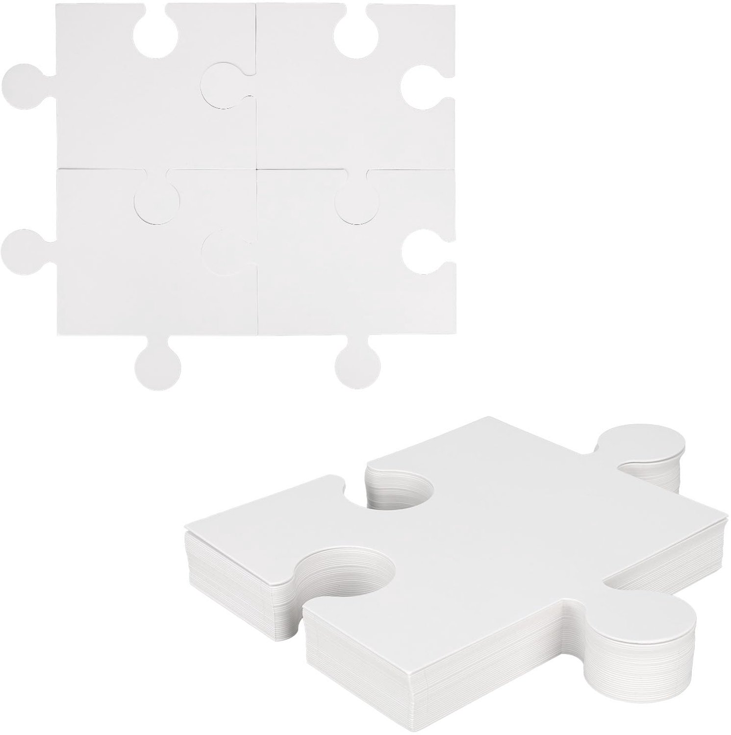 30 Stuks Lege Puzzels om Op Te Tekenen - 23x20cm DIY Kunstprojecten voor Kinderen en Volwassenen