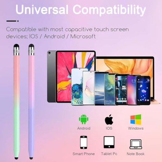 2-in-1 Touchscreen Pen in Gradient Kleuren — afbeelding 3