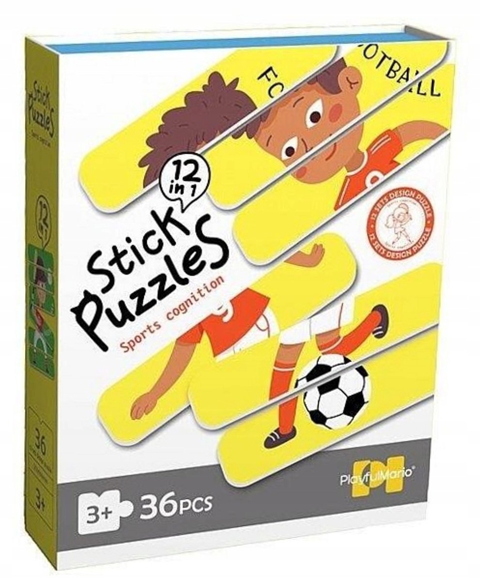 Sportpuzzel 36 Stukjes - Stripvormig