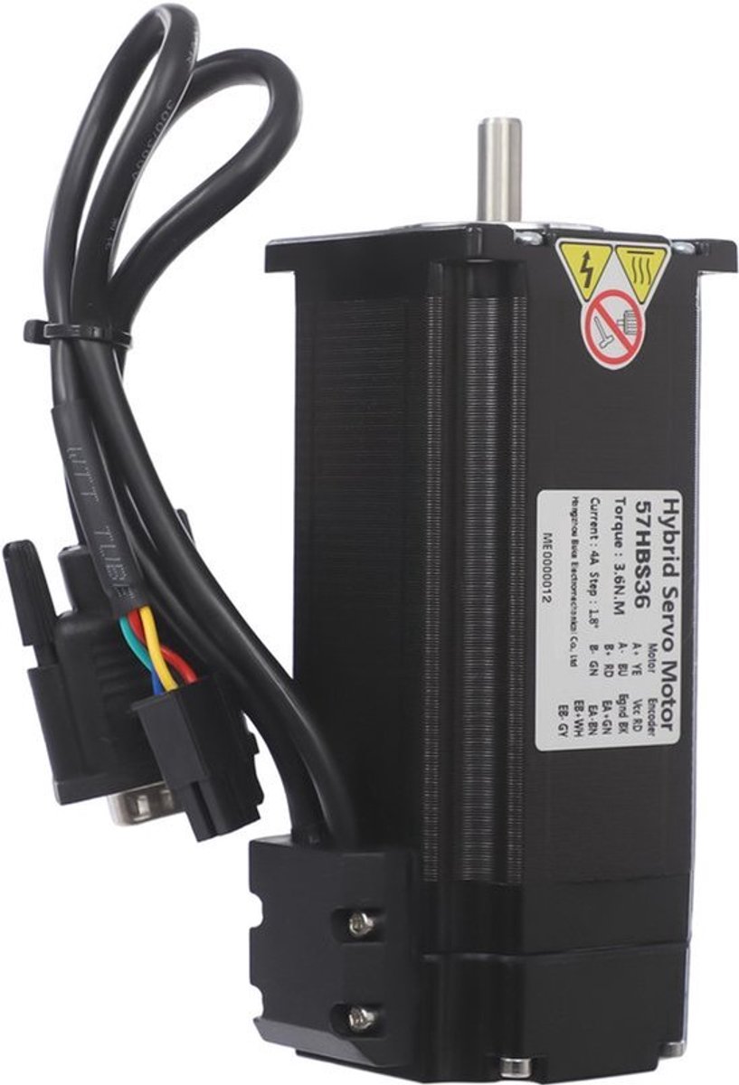 Stappenmotor Nema 23 - 3,6 Nm Koppel - 4A Stroom - Aluminium Behuizing - Industriële CNC Motor