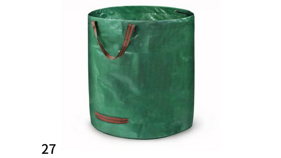 4 Stuk 272L Tuinafvalzak,Tuinzak,Bladzak,Tuinzakken, 150 g/m², Dubbele bodem,UV-bestendig, waterdicht,opvouwbaar, herbruikbaar, voor bladeren en groensnijden, tuinafval
