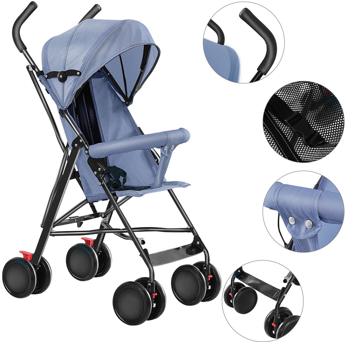 PIPIPOXER Opvouwbare kinderwagen
