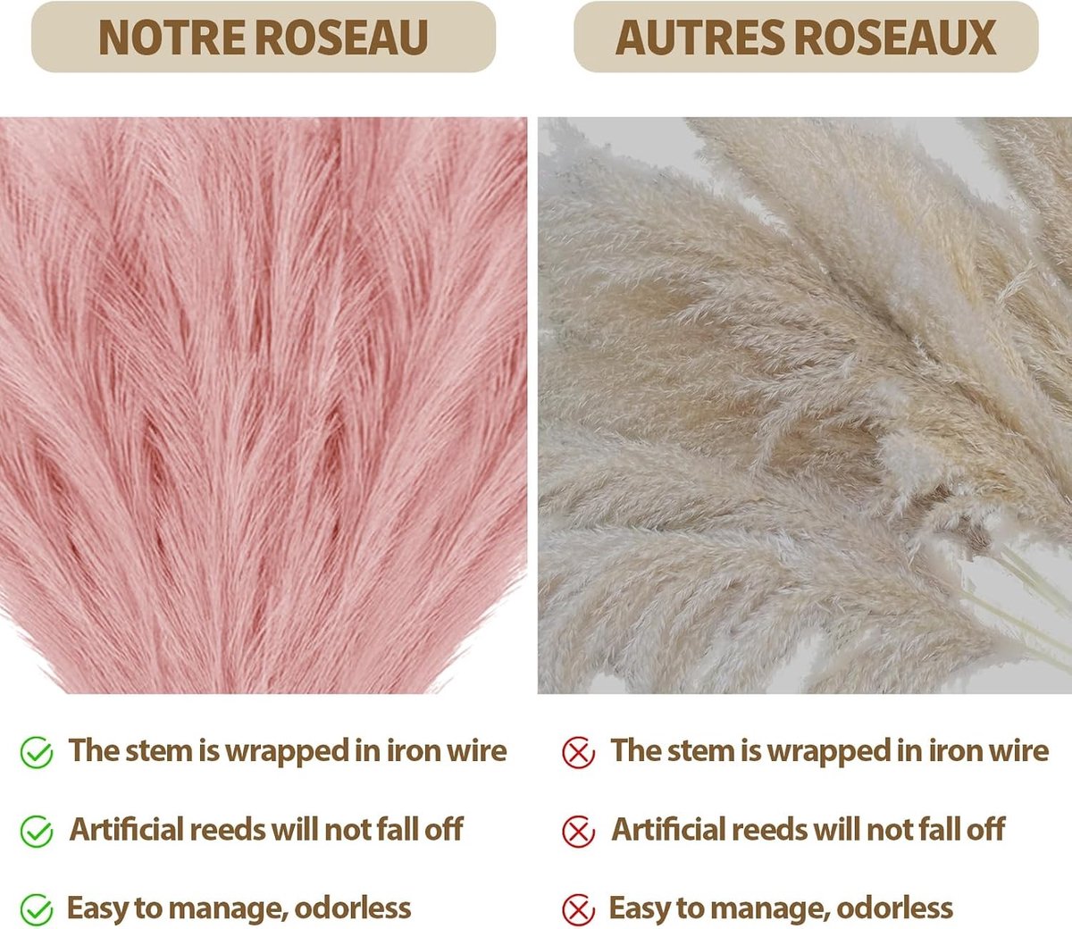 30 Stuks Roze Gedroogde Pampas Grassen - Natuurlijke Decoratieve Pluimen voor Bohemian Bruiloft en Thuisdecoratie