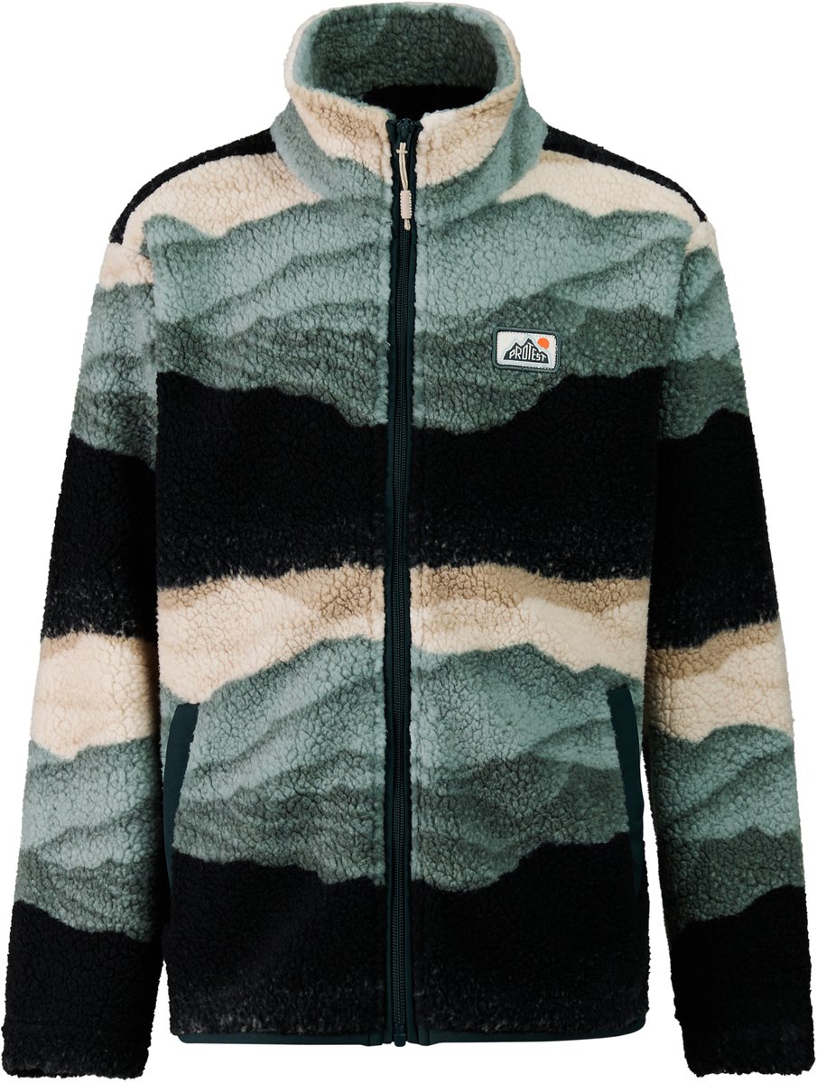 Protest PRTRooney Vest Jongens Rits Evergreen