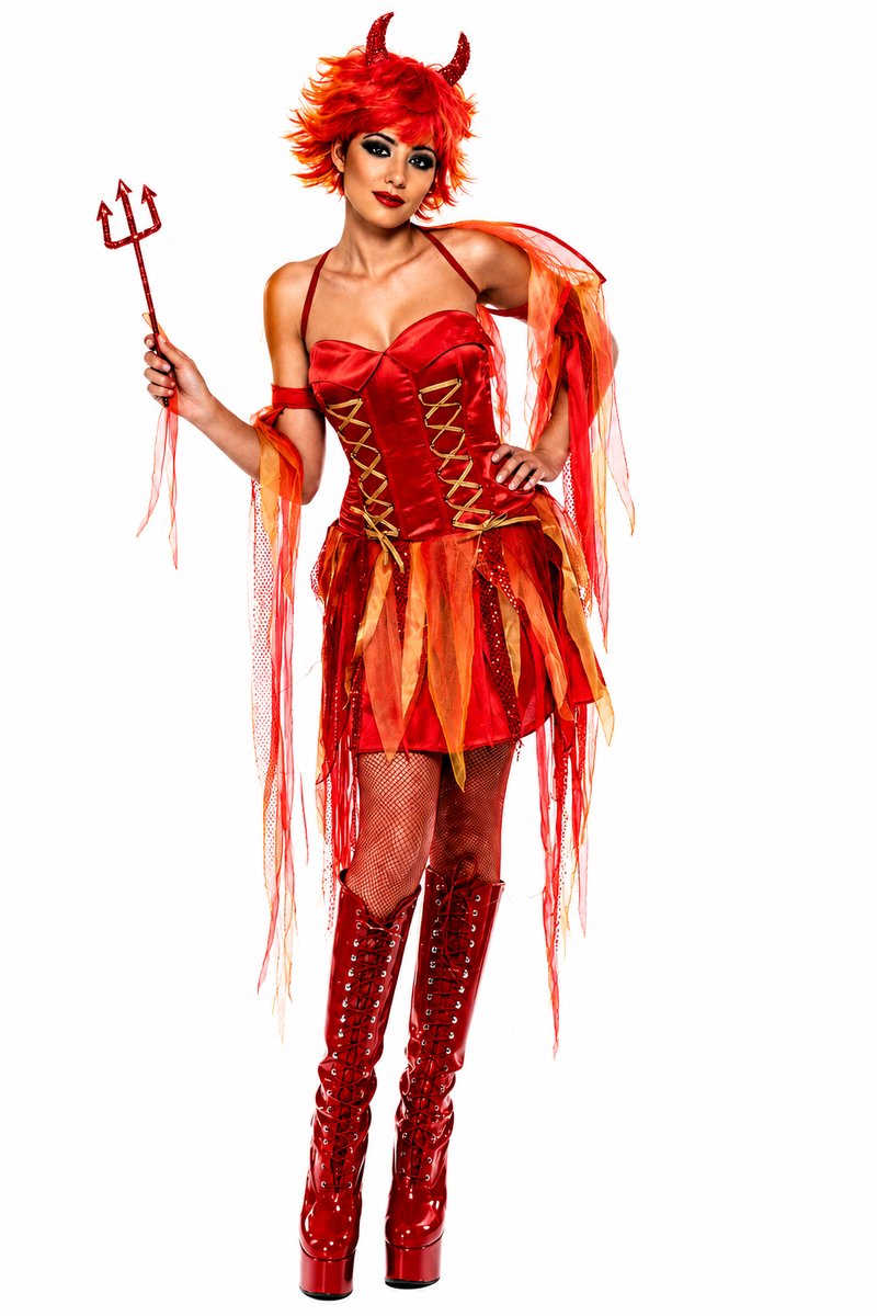 Smiffys - Halloween - Serious Fun - Naughty Devil - Maat S - Verkleden - Duivel