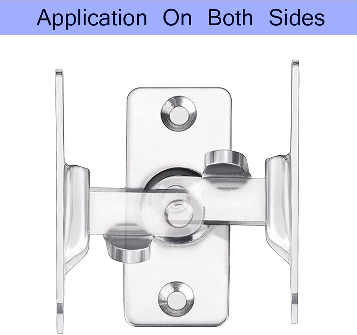 WANLIAN Swivel Safety Handle for Sliding Barn Door, Retractable Door Lock, Heavy Duty Stainless Steel Door Locks - ShopVlot — cadeau in Cadeau-ideeën - foto 8