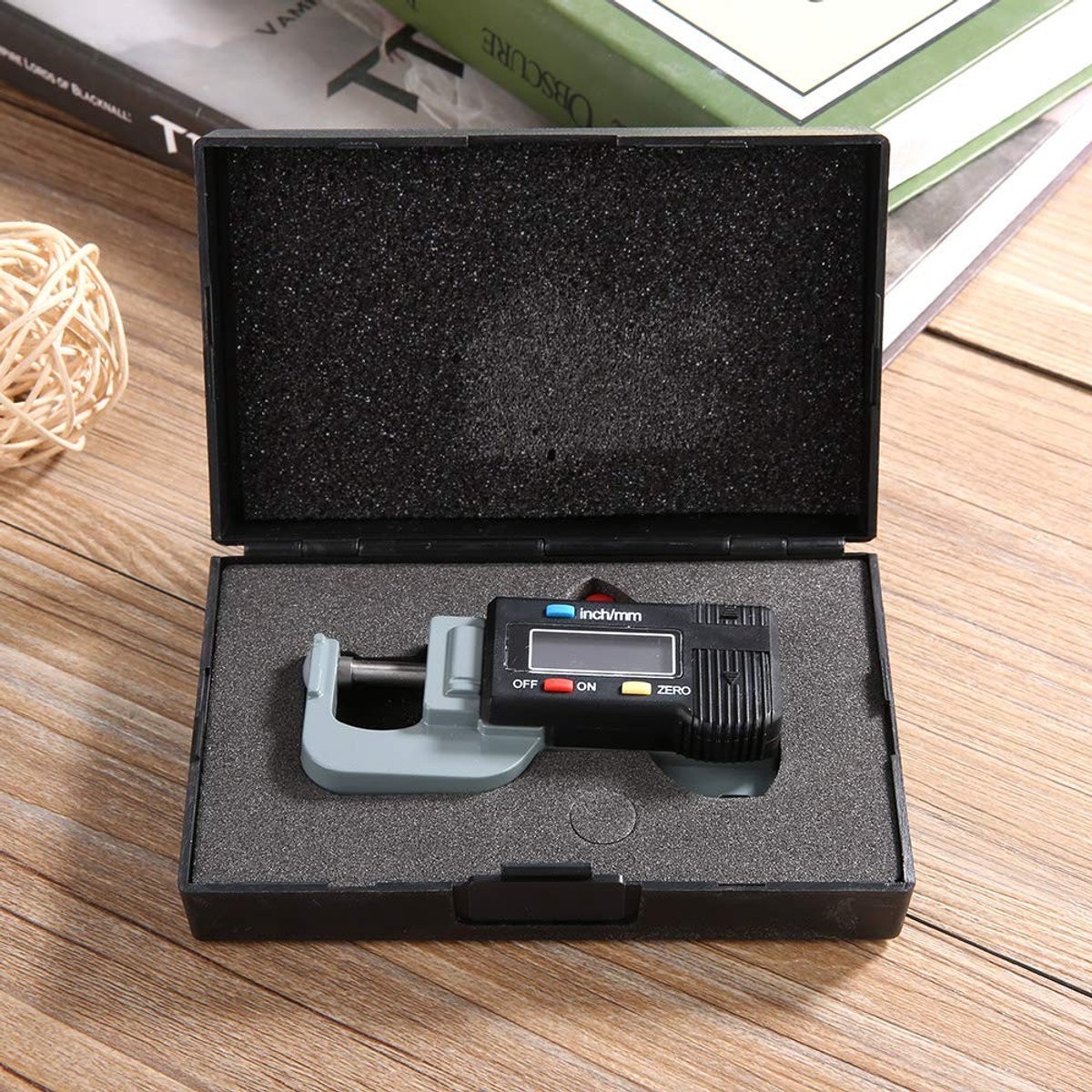 Digitale Dikte Meter van RVS, Grote Display Micrometer voor Precisie Metingen van Papier en Sieraden