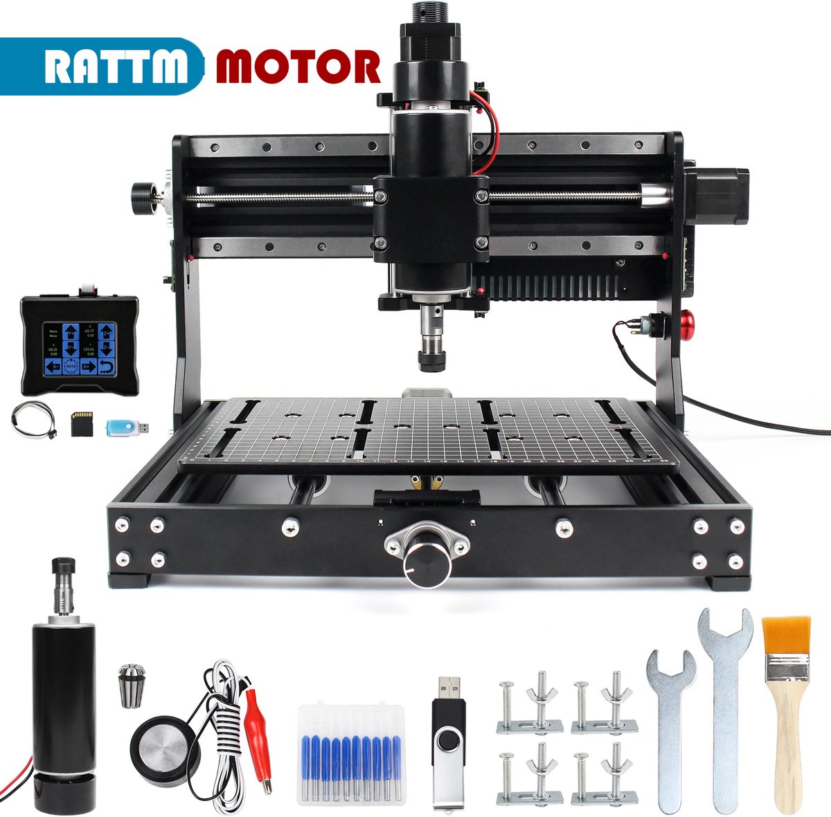 CNC Graveermachine No Controller - 40W Laser - 500W Spindel - Metaal En Houtbewerking - Router Machine