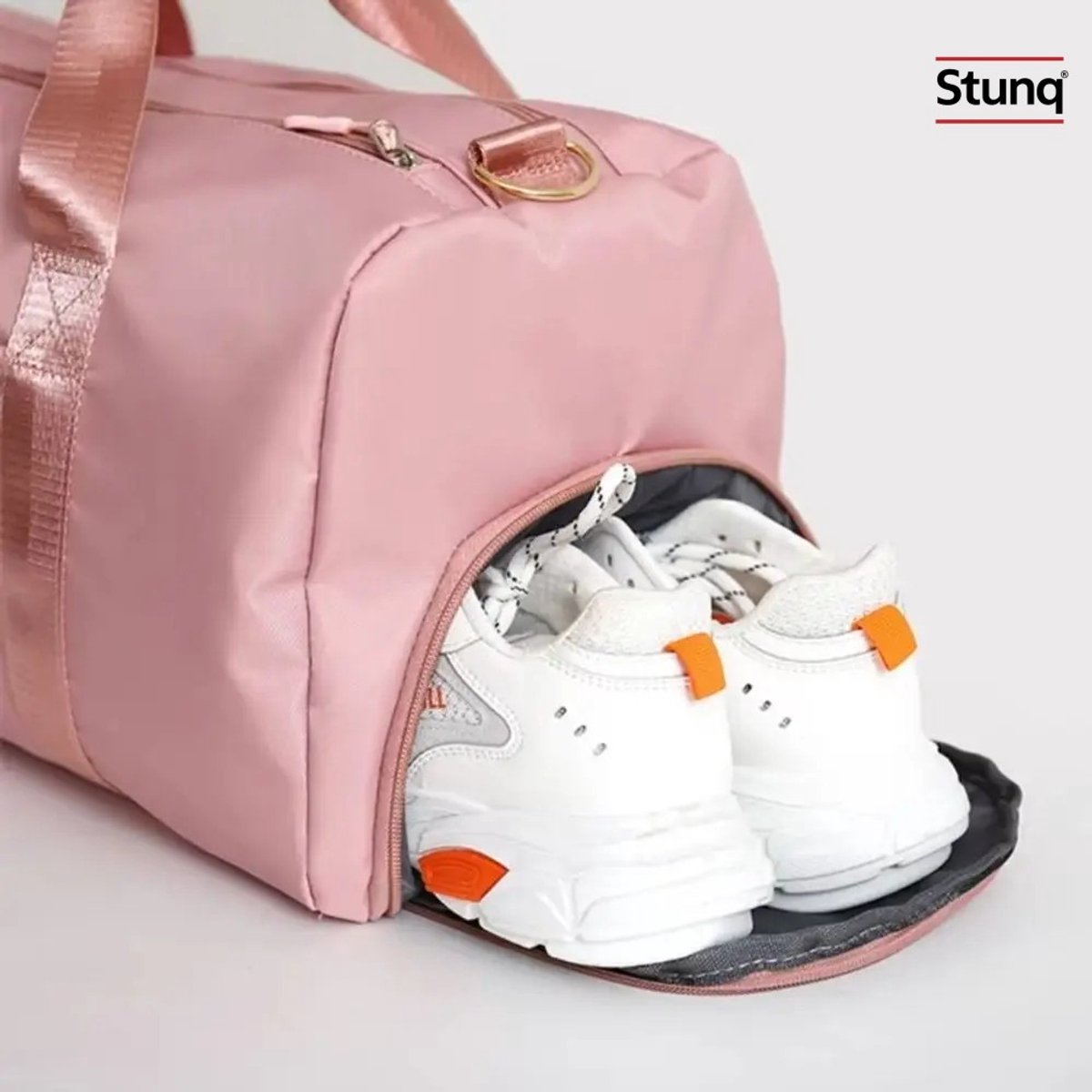 Stunq® Roze Reistas met Schoenenvak en Nat Zak