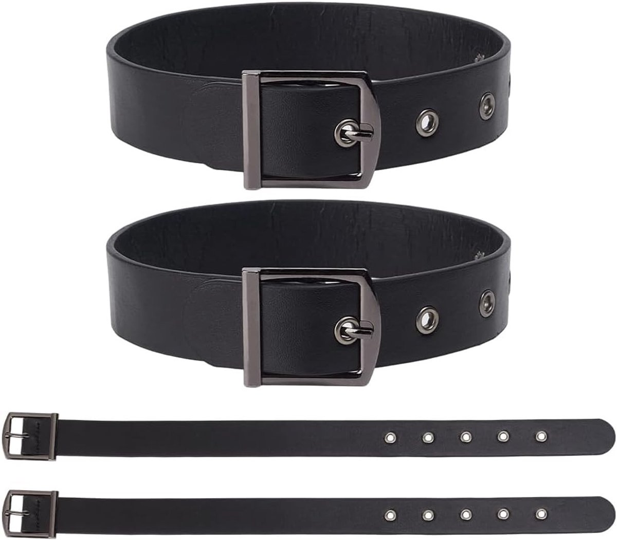 Traditionele Kilt Verlengingsriemen 16x1 Inch Cuff Belt van PU Leer met Metalen Gespen - Verstelbare Riem voor Fietsen, Bagage en Modeaccessoires voor Dames