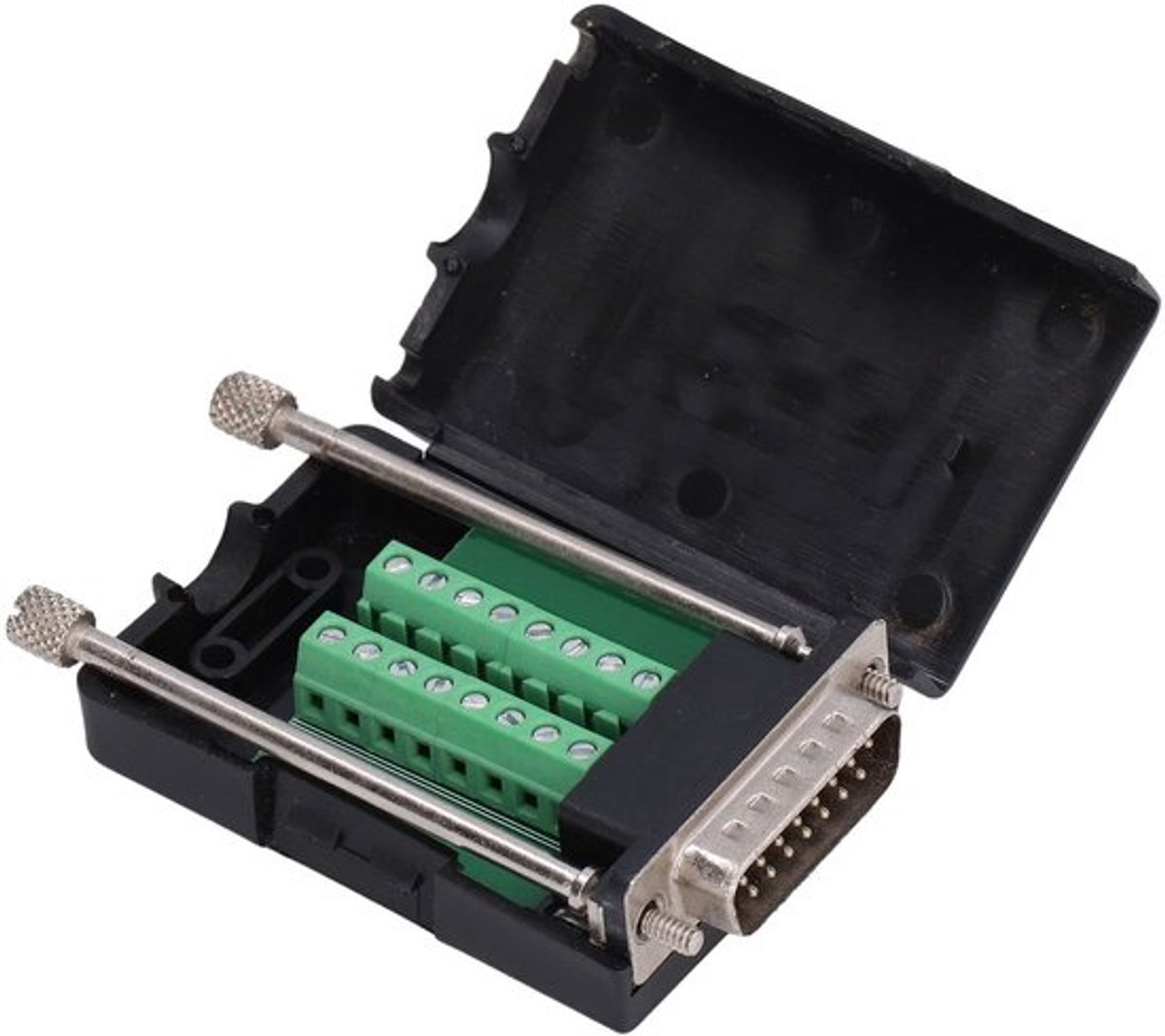 Dailygoods - DB15-connector - 15-pins - Soldeerloze terminaladapter - Mannelijk