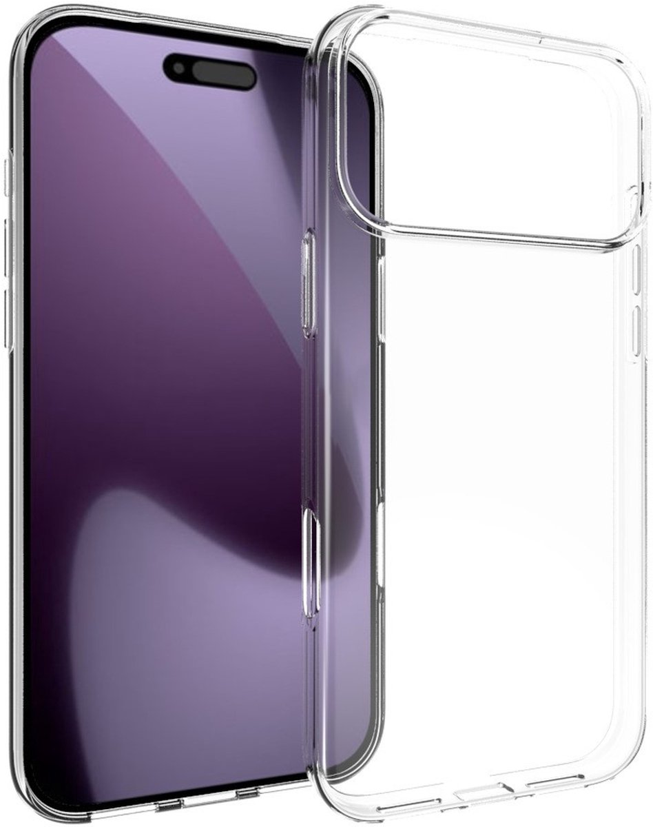 MobyDefend Hoesje - Geschikt voor iPhone 18 Pro Max - Transparante TPU Backcover - Volledig Doorzichtig