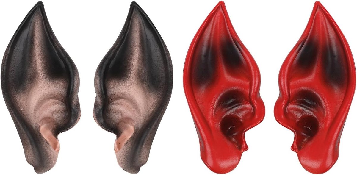 Realistische latex elfenoren – zachte feeënoren voor Halloween, carnaval, cosplay en LARP kostuumaccessoires, perfect voor fantasy en verkleedpartijen