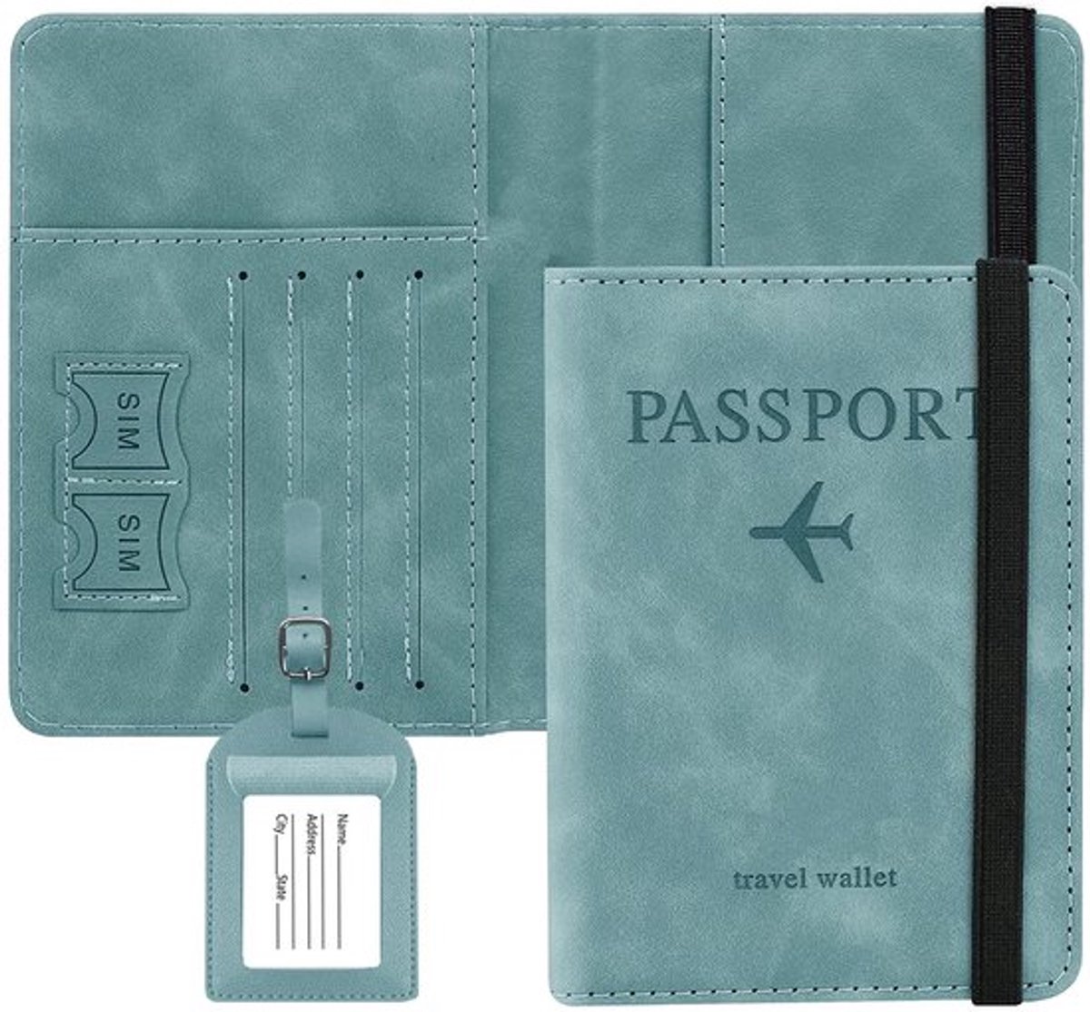 Dailygoods- Paspoorthouder RFID-blokkerend - Reisdocumenten Organizer - 4
