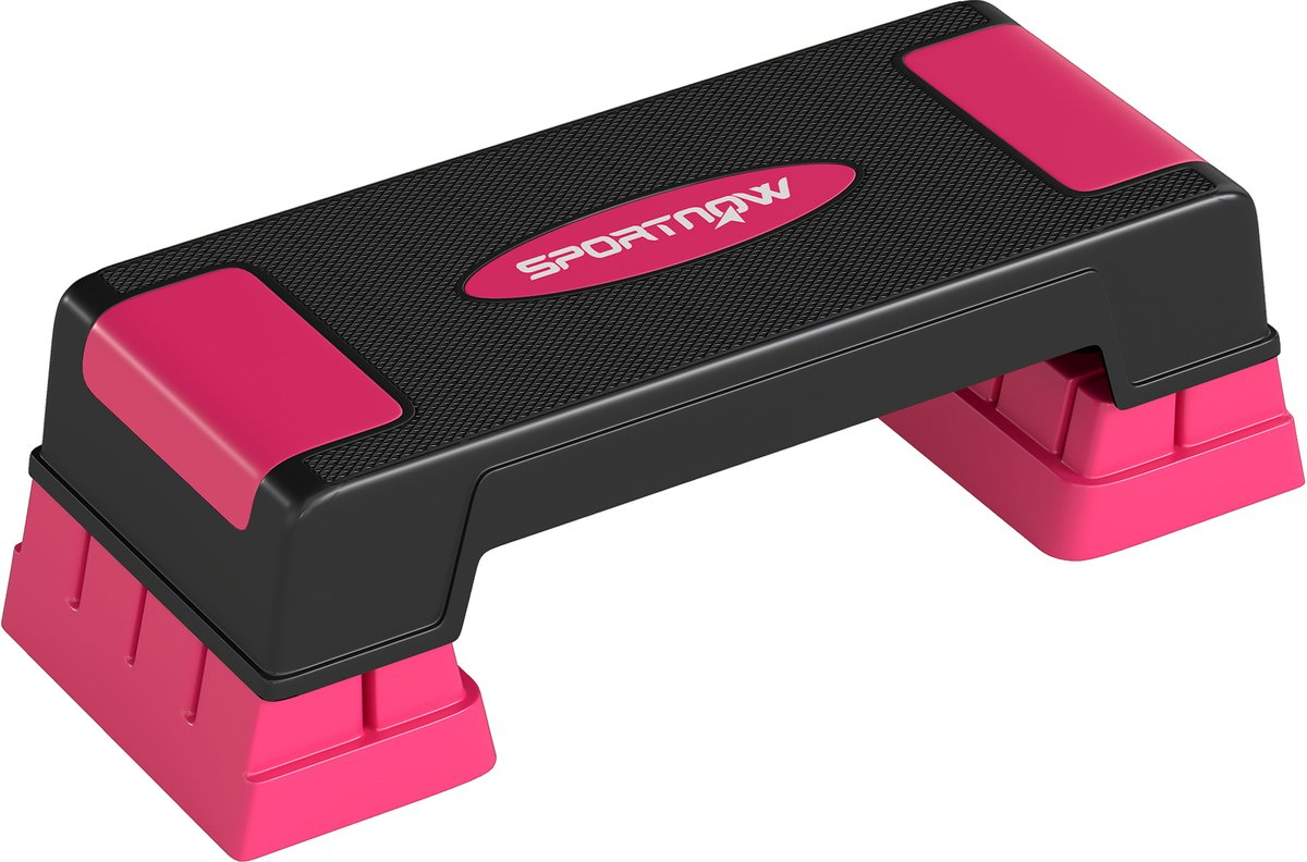 SPORTNOW Aerobic oefen-stepper-ABS-75L x 29B x 22,5H cm-Roze