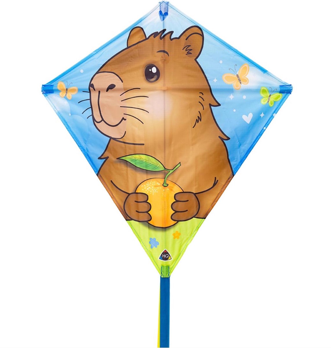 Kindervlieger HQ Eddy Capybara 100065 Roze 68 x 68 cm + 200 cm staart