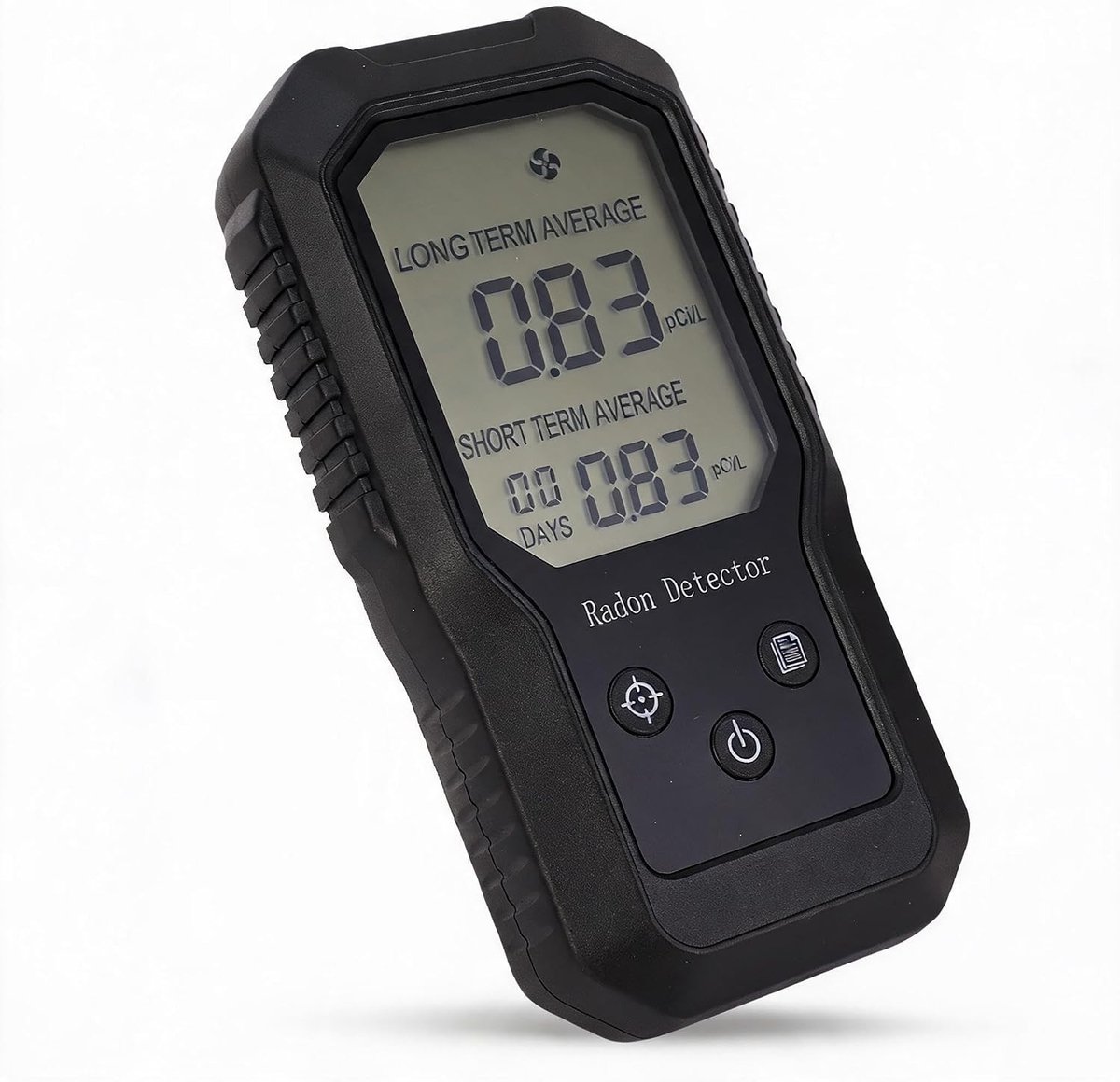 Digitale Radon Detector voor Thuisgebruik met Langdurige Resultaten, Muurbevestiging en Draagbaar Ontwerp - Betrouwbare Radon Tester met Drievoudige Beveiliging en Gebruiksvriendelijke Display