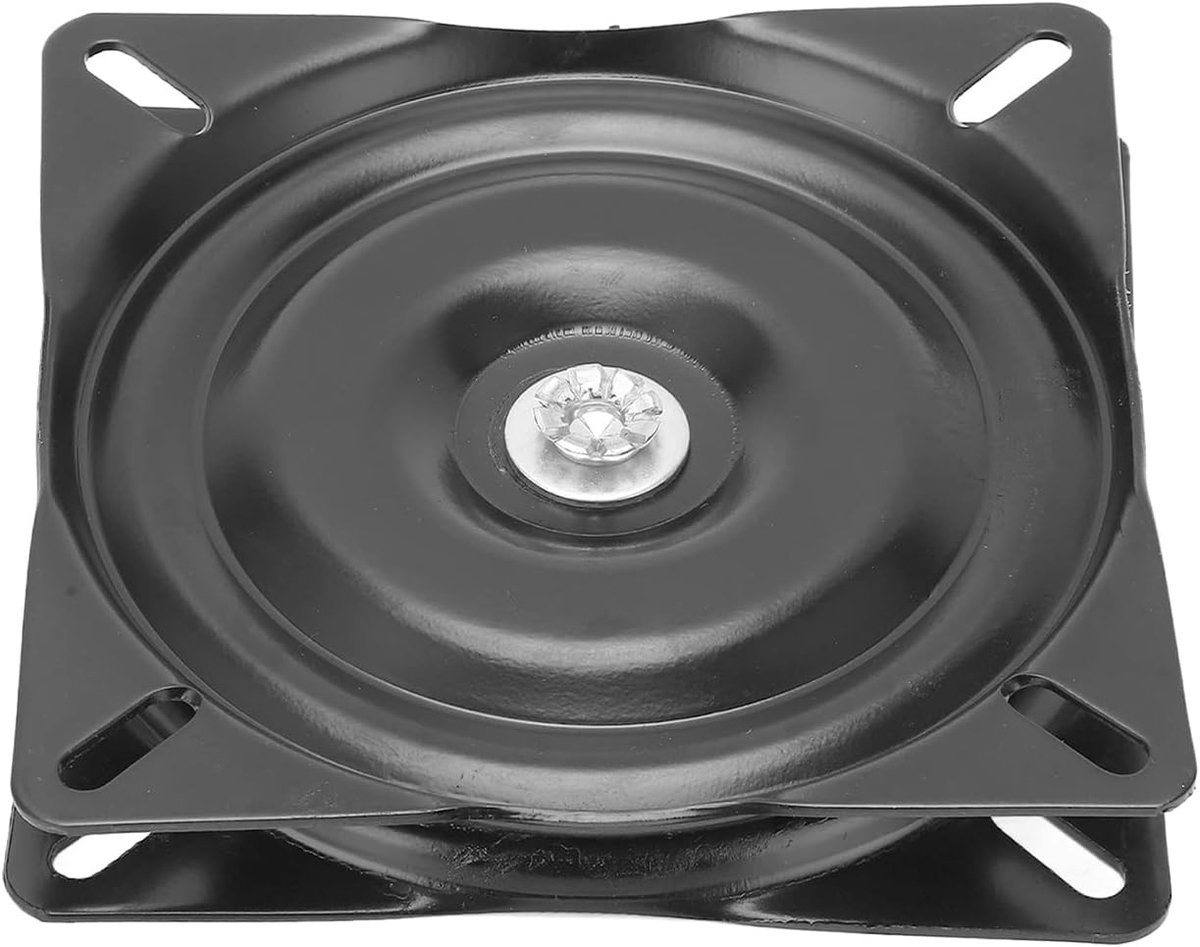 Zwenkbare Stoelbasis 360° - Vierkante Zwenkstand voor Barstoelen, EDC Coating, Stevige Vervangingsoplossing voor Stolen en Zitmeubelen