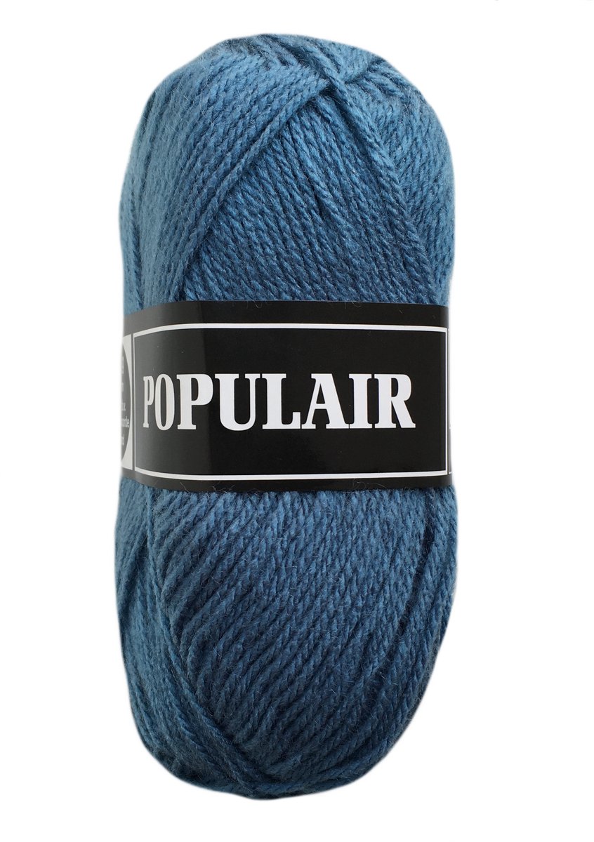 Beijer Populair acryl garen - petrol blauw (31) - 20 bollen haakgaren/breigaren - naald 3,5 a 4mm