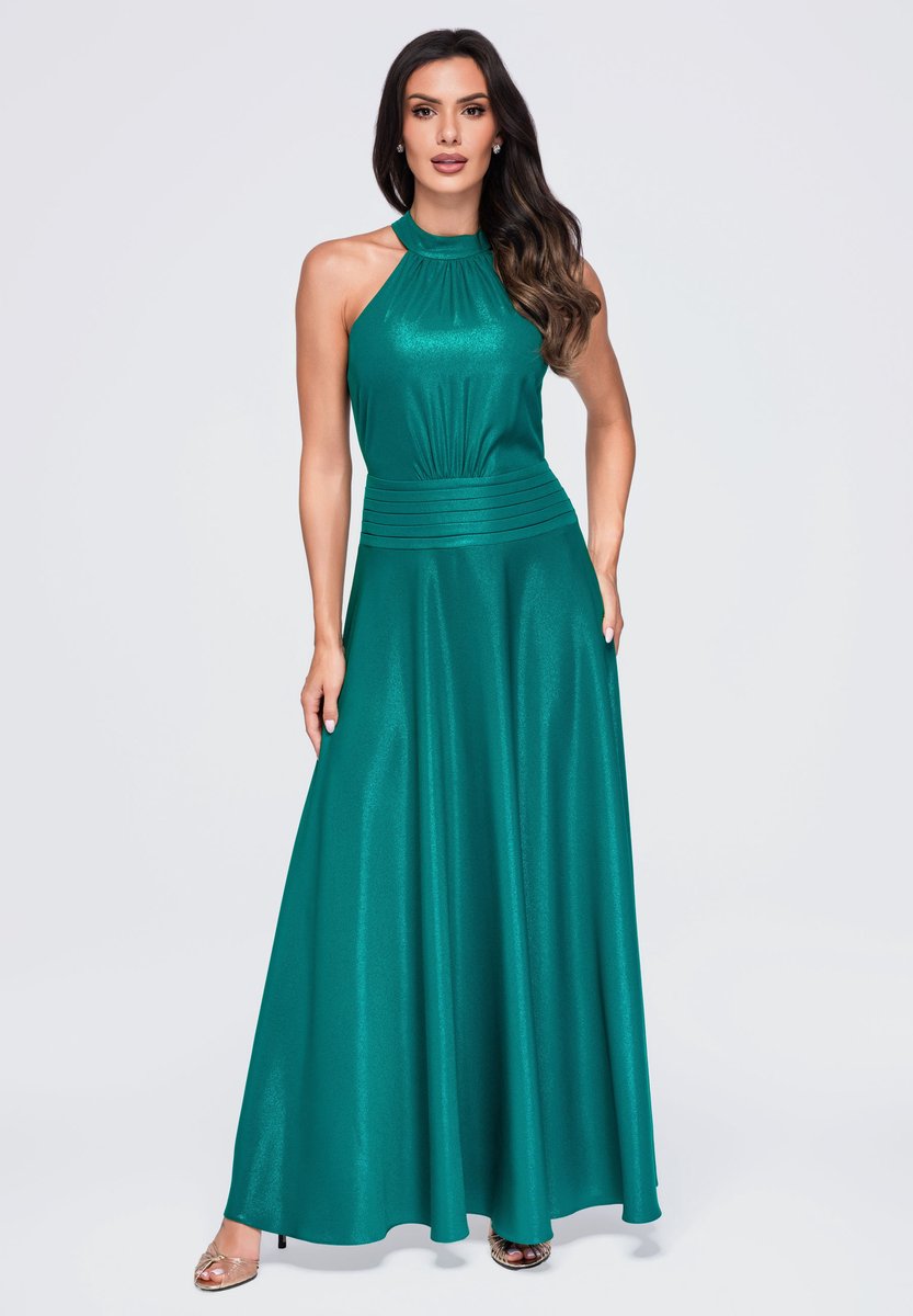 LARICA Jurk - Mouwloos - Rits - Effen Groen L