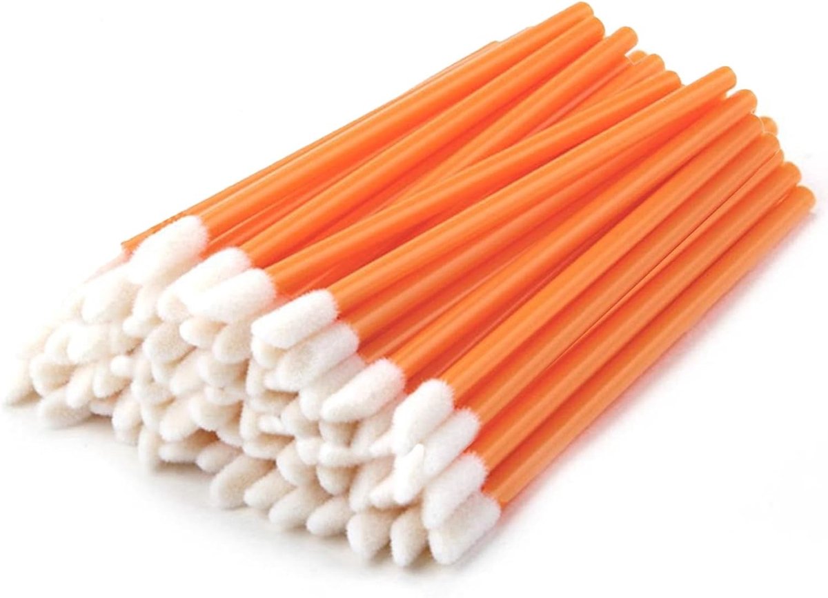 Verpakkingen van 200 Wegwerp Lipborstels voor Lipgloss, Perfect voor Make-up en Schoonheidsbehandelingen