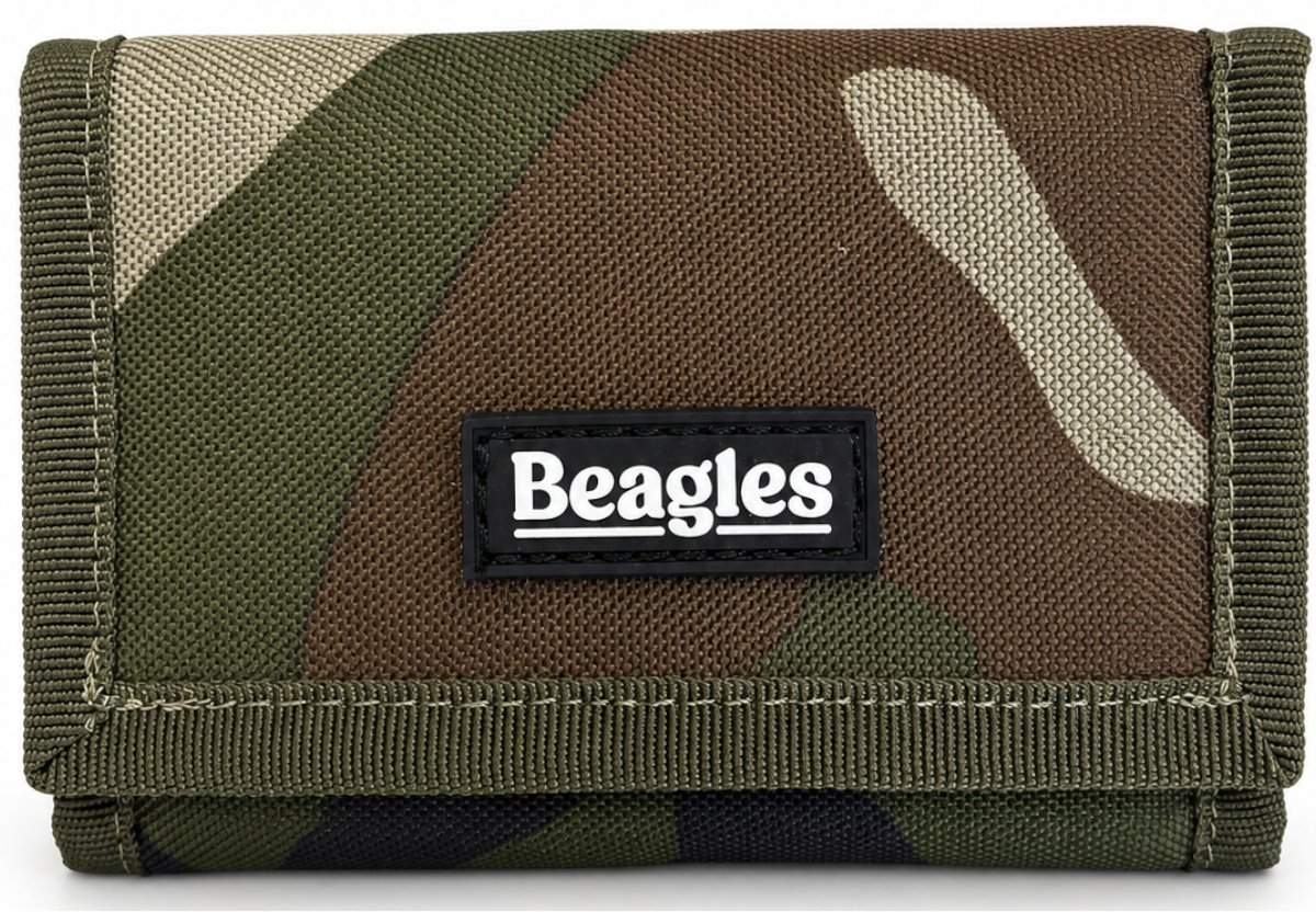 Nylon Portemonnee – Stoffen portemonnee - Klittenband sluiting – Sport - Stoere Portemonnee voor Jongens en meisjes – Portemonnee Heren - Camouflage