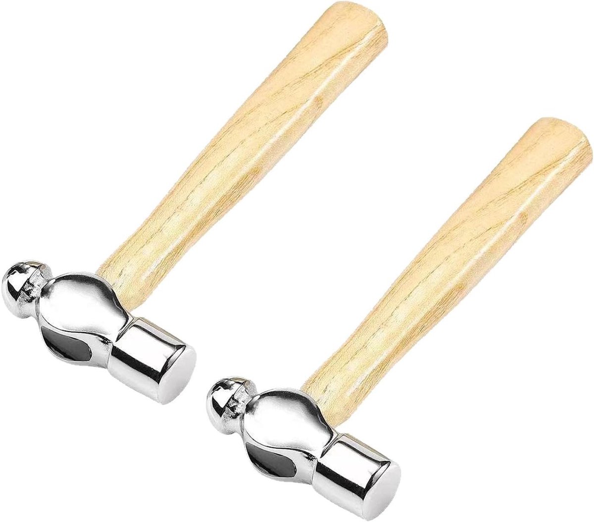 Mini Hamer Set voor Sieraden - 2 Stuks 6 Inch Ball Hammer voor DIY en Handwerk Sieraden Maken