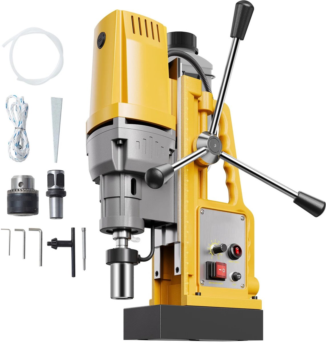 Novari - Boormachine - Kernboormachine - Krachtige 1400W motor - Boort tot Ø 50mm - 10 instelbare snelheidsstanden - Duurzaam