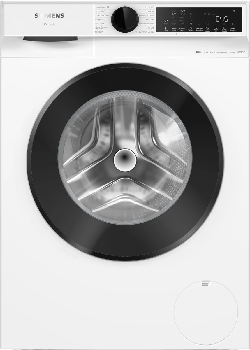 Siemens WG54J2A1NL - iQ500 - Wasmachine - Energielabel A - 10 kg - 1400 rpm - Automatisch doseren - smartFinish: vermindert kreukels tot 50% -Home Connect Wit