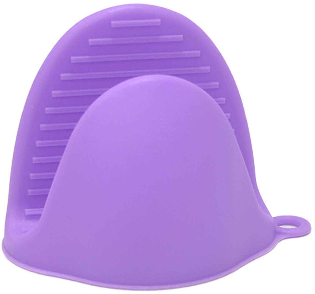 Hittebestendige handschoenen – set van twee – minimalistisch, effen kleur – bestand tegen hoge en lage temperaturen, veilig en stabiel – siliconenmateriaal, antislip en slijtvast – 10 x 8,5 x 8 cm