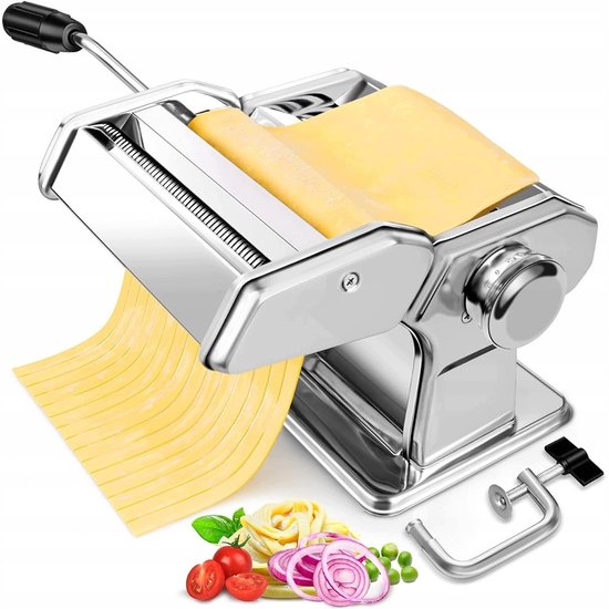 Merkloze Handmatige Pastamachine 150mm - 7 Dikte-instellingen, RVS — afbeelding 4