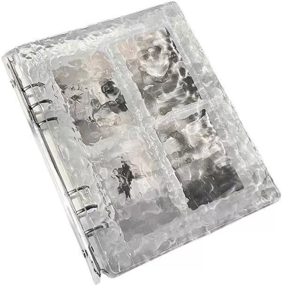 Fotoalbum-Bevat 40 transparante pagina's-Geribbeld acryl-1 verpakking