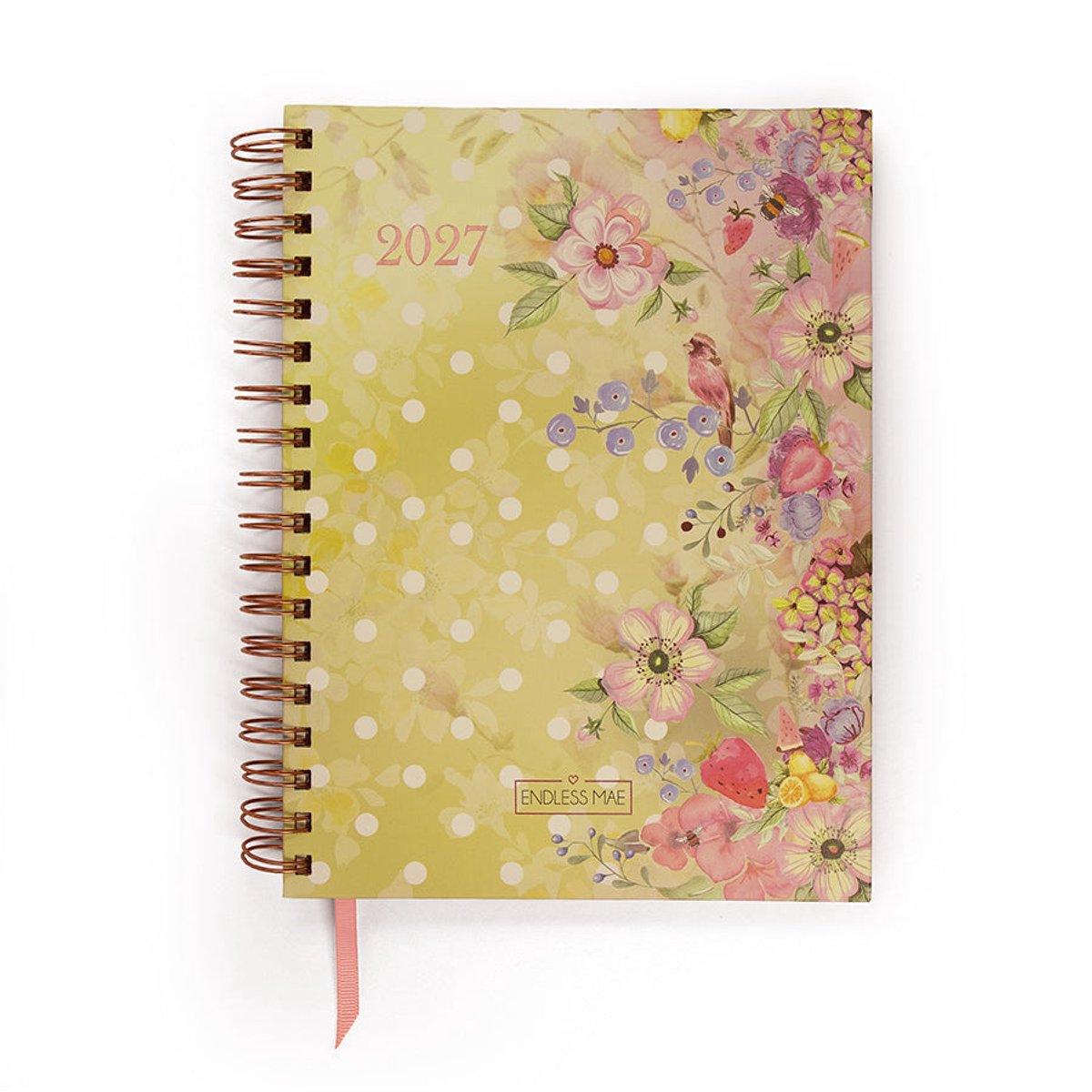 Endless Mae - Dotted Bloom - Bureau Agenda - 2027 - Stippen - Groen