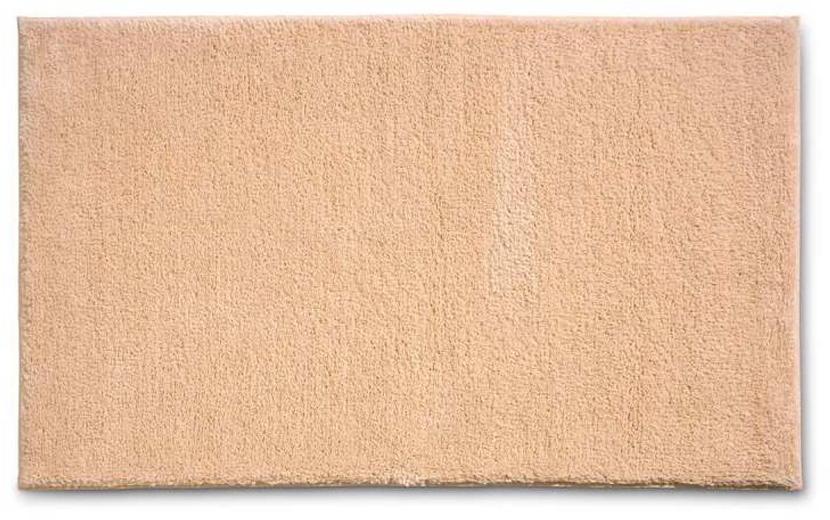 Badkamermat Maja, 100% polyester, perzikkleurig, 100 x 60 x 1,5 cm