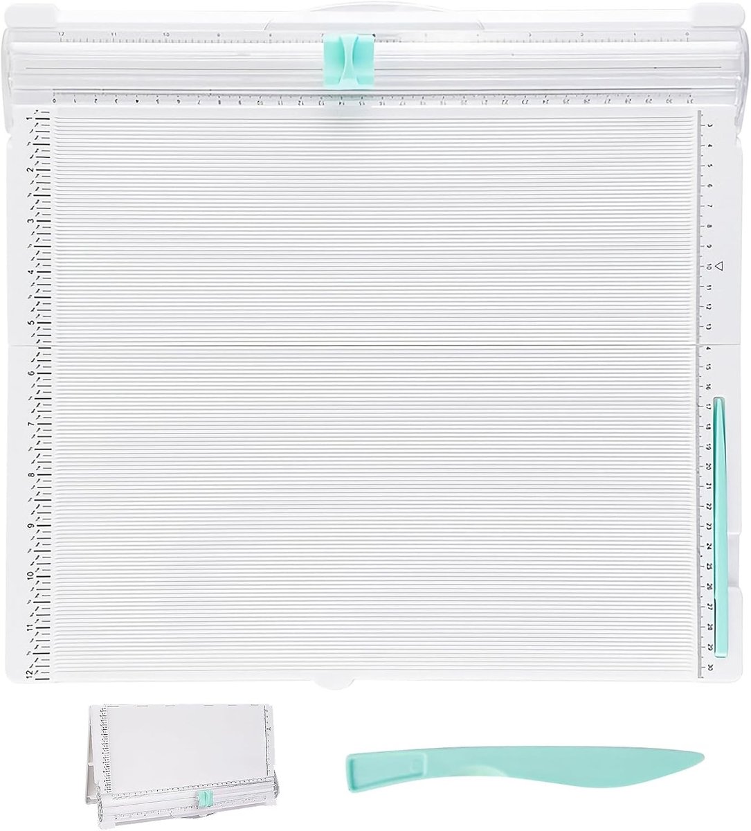 Papier Snij- en Vouwbord met Vouwfunctie, 2-in-1 Snijmachine voor A4 Papier, Ideaal voor Scrapbooking en Creatieve Papierprojecten