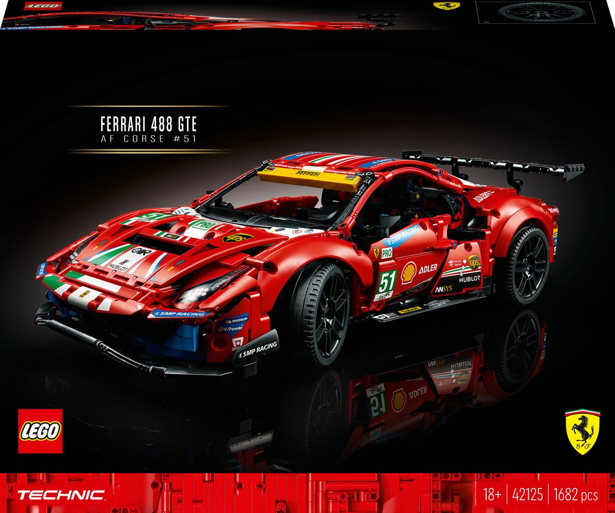 Bol.com LEGO Technic Ferrari 488 GTE “AF Corse #51” 42125 aanbieding