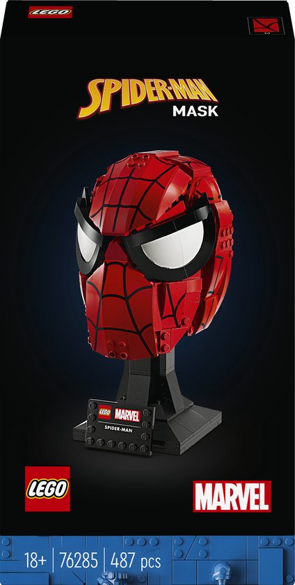 LEGO Marvel Spider-Mans masker Superhelden Decoratie Bouwpakket voor Volwassenen 76285
