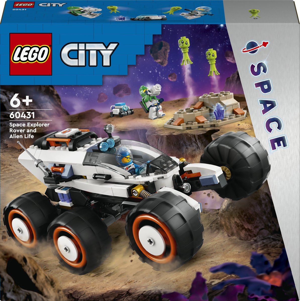 Bol.com LEGO 60431 City Ruimteverkenner en buitenaards leven Ruimte Speelgoed met Alien en Astronaut aanbieding