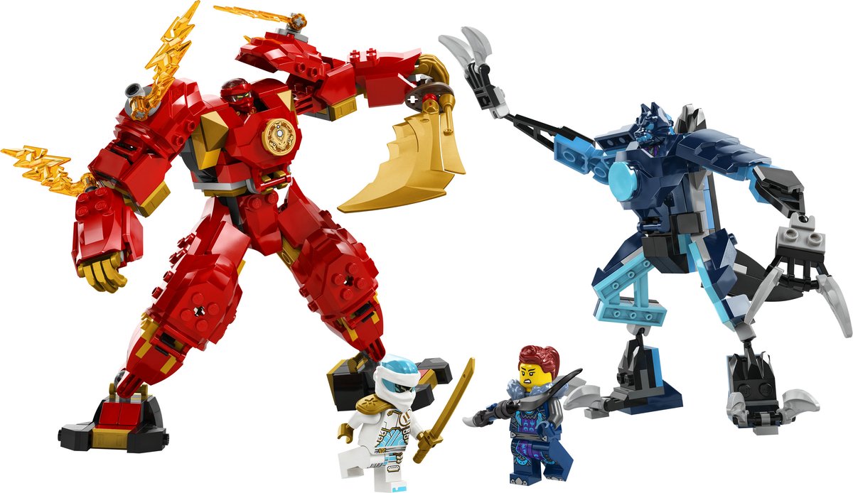 LEGO 71808 NINJAGO Kai's elementaire vuurmecha Actiefiguur Speelgoed voor Rollenspellen — afbeelding 7