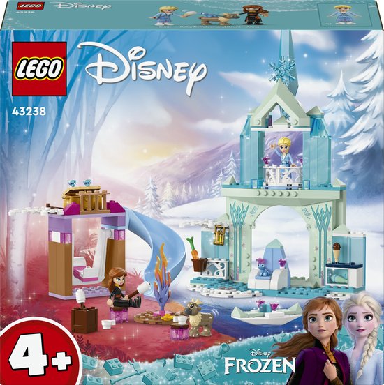 LEGO 43238 ǀ Disney Princess Elsa's Frozen kasteel Bouwbaar Speelgoed met Elsa en Anna Poppetjes