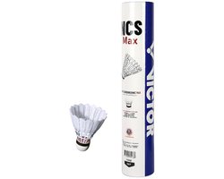 Victor NCS MAX carbonsonic verenshuttle - wit 12 stuks - speed 78