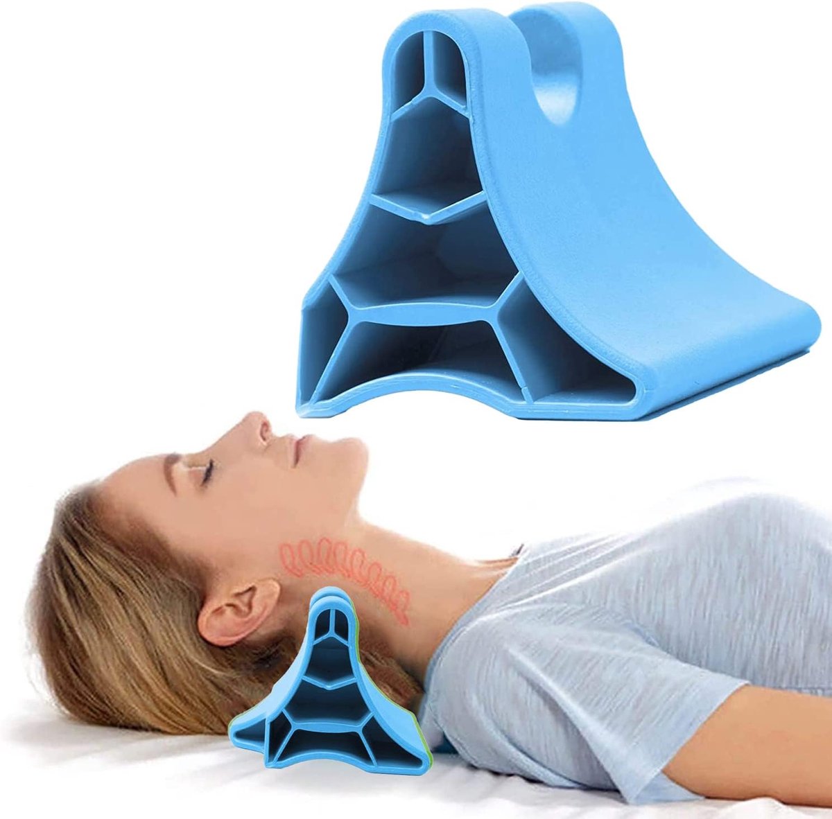 Occipital Release Tool, Draagbaar Body Trigger Point Massager Suboccipitale Release Apparaat, Handmatige Rugmassager Nek Schouderpijn Verlichting Spiermassage Tool voor Spanning Hoofdpijn Migraine