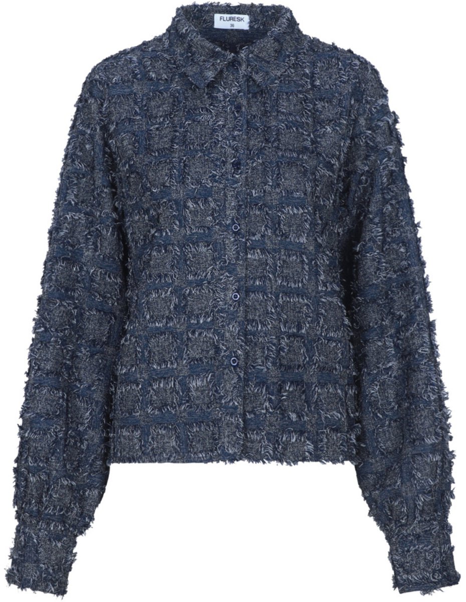 Fluresk Blouse Kris Blouse 26nqf24 605 Navy Blue Dames Maat - W42