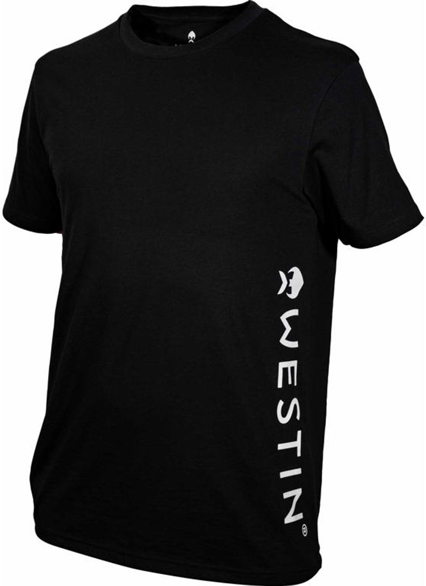 Westin Fishing T-Shirt Veritcal Large Zwart