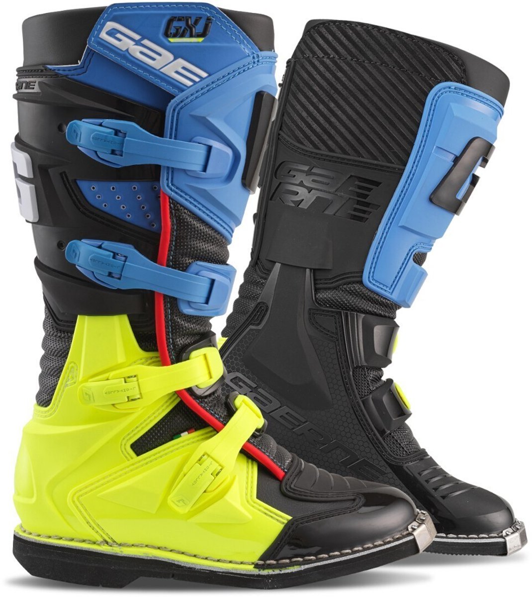 Gaerne GX-J Kids Zwart Blauw Geel Crosslaarzen - Laars