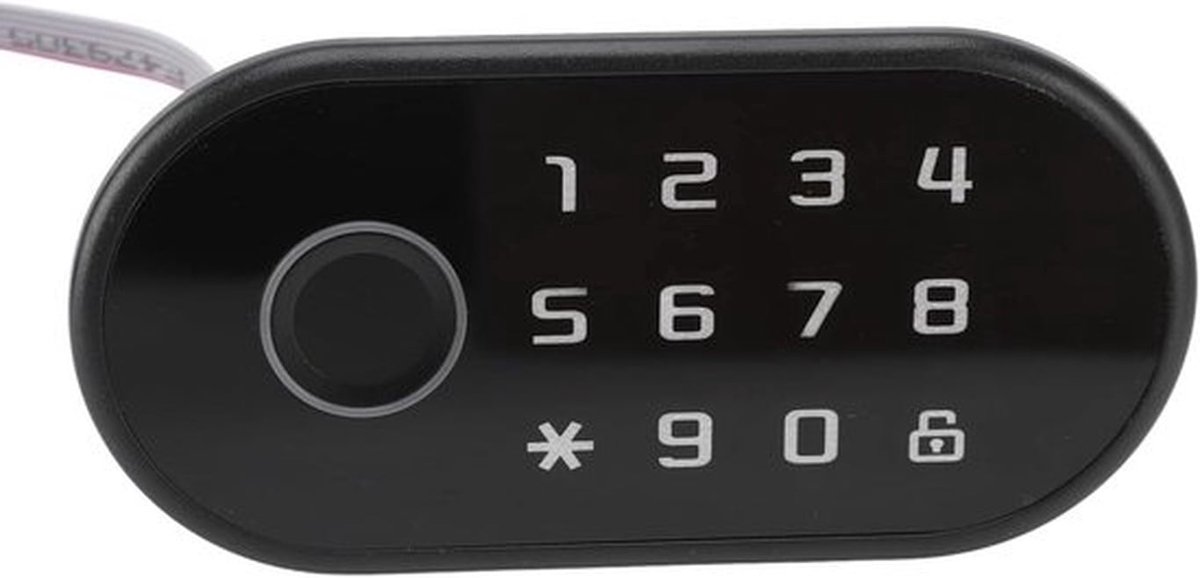 Sleutelloos Kastslot met Vingerafdruk & Wachtwoord, Grote Capaciteit Database, Lange Batterijduur.